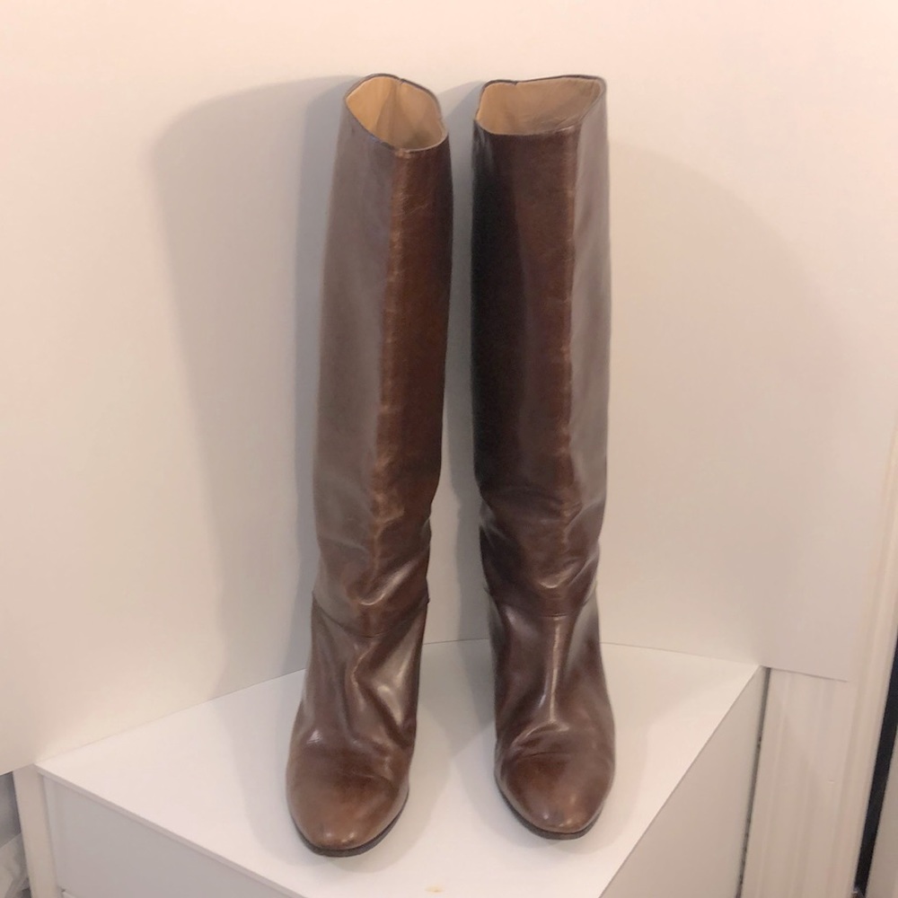 Vintage tall leather Gucci riding boots 39 7.5